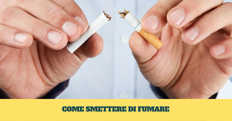 Smettere di fumare è importante